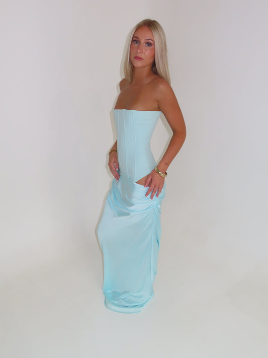 Huxley Gown - Aqua