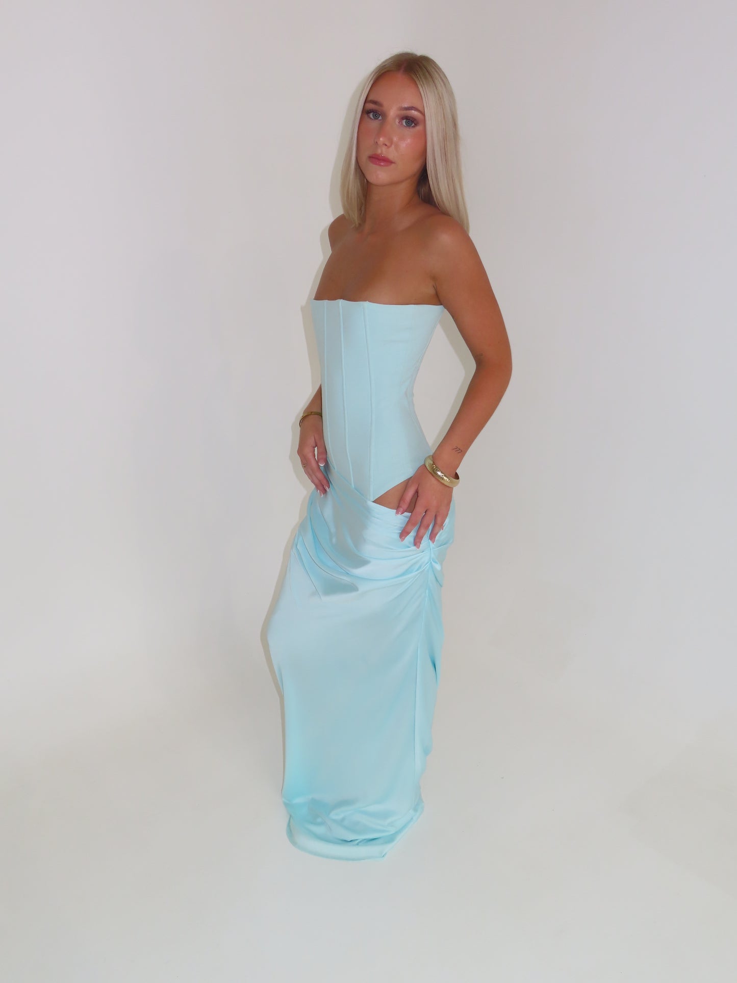 Huxley Gown - Aqua