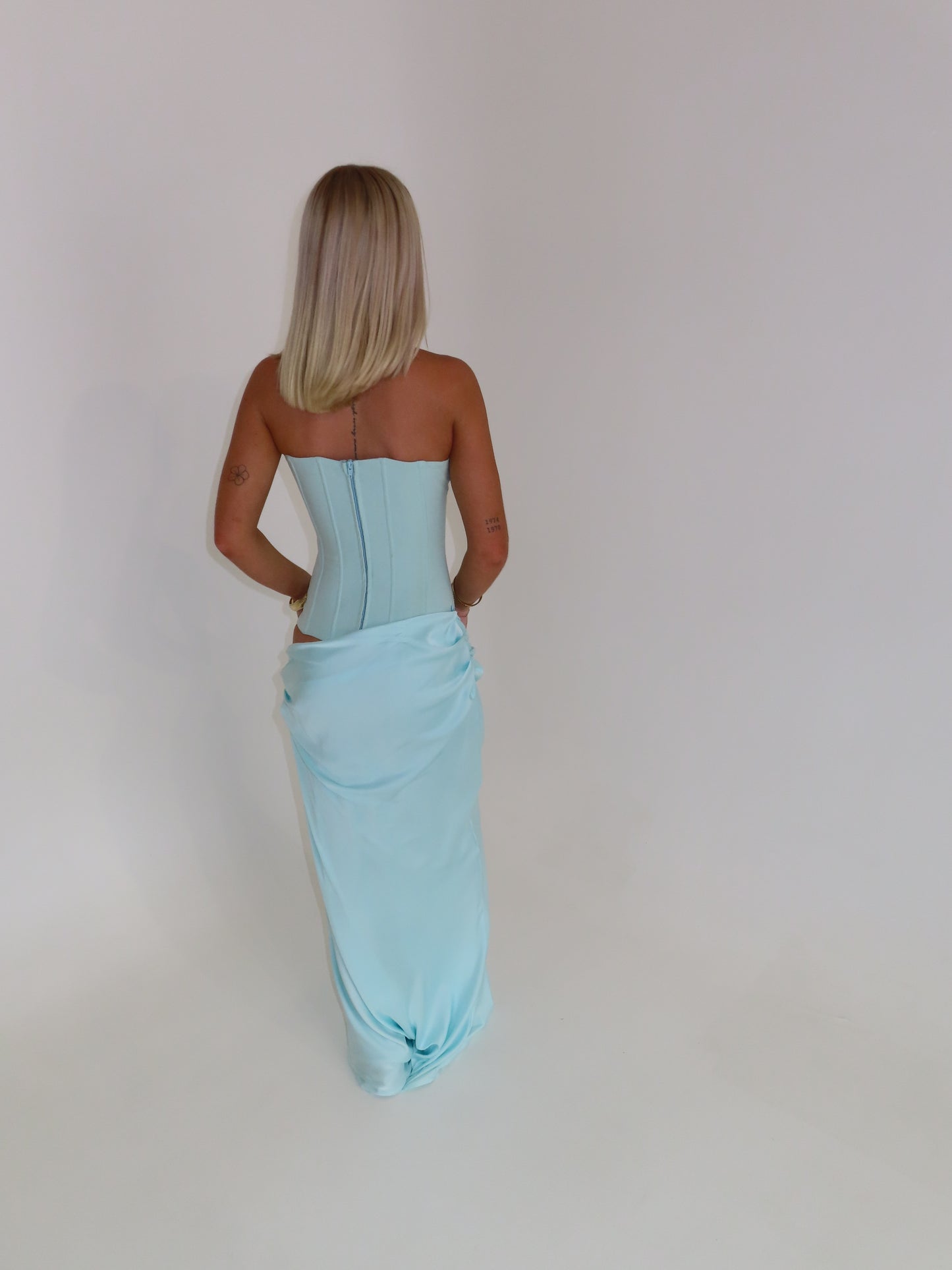 Huxley Gown - Aqua
