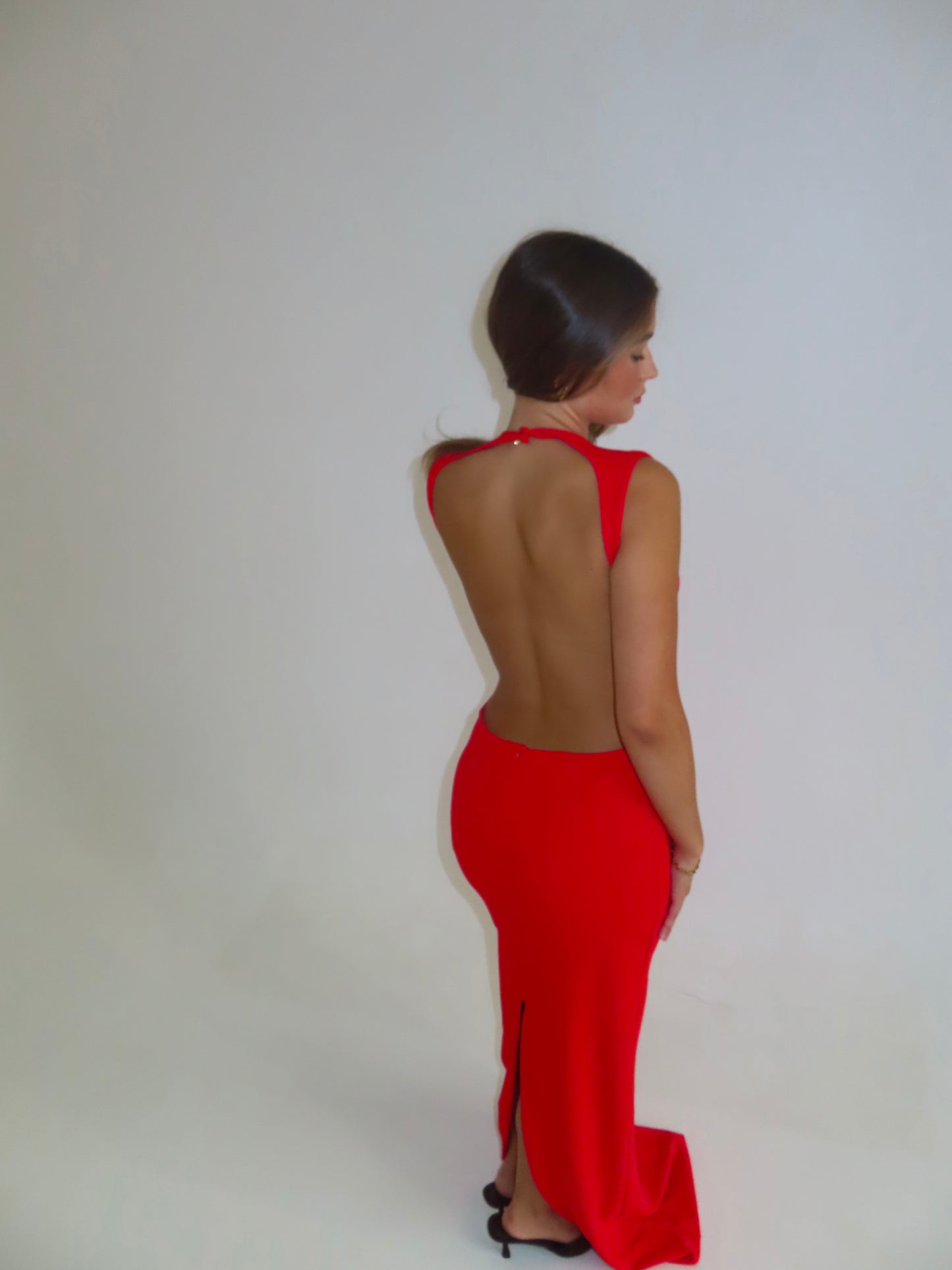 Valencia Gown - Cherry Red