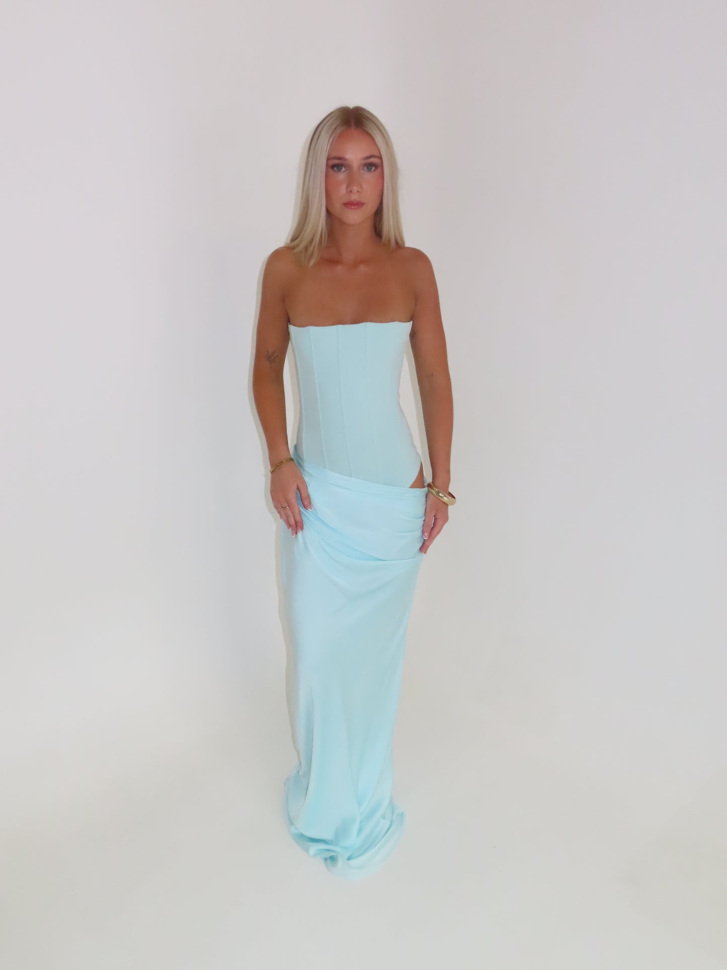 Huxley Gown - Aqua