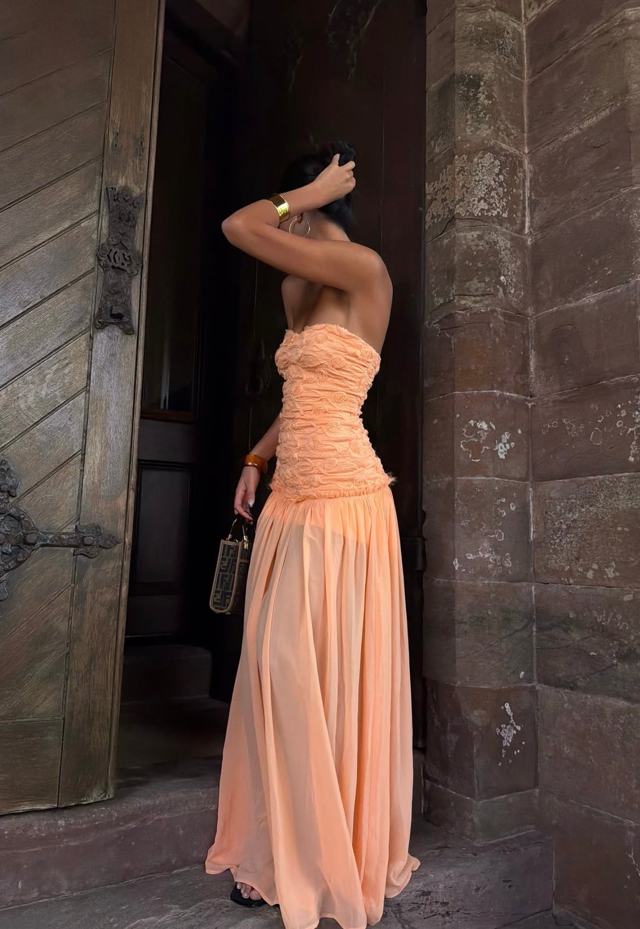 Renata Gown - Apricot