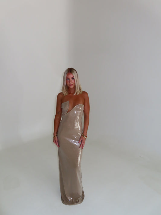Winston Gown - Taupe
