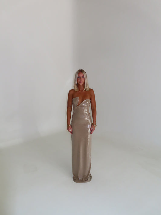 Winston Gown - Taupe