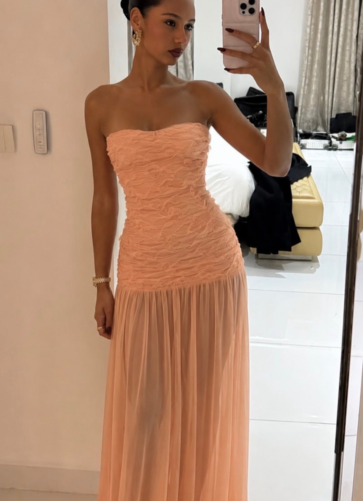 Renata Gown - Apricot