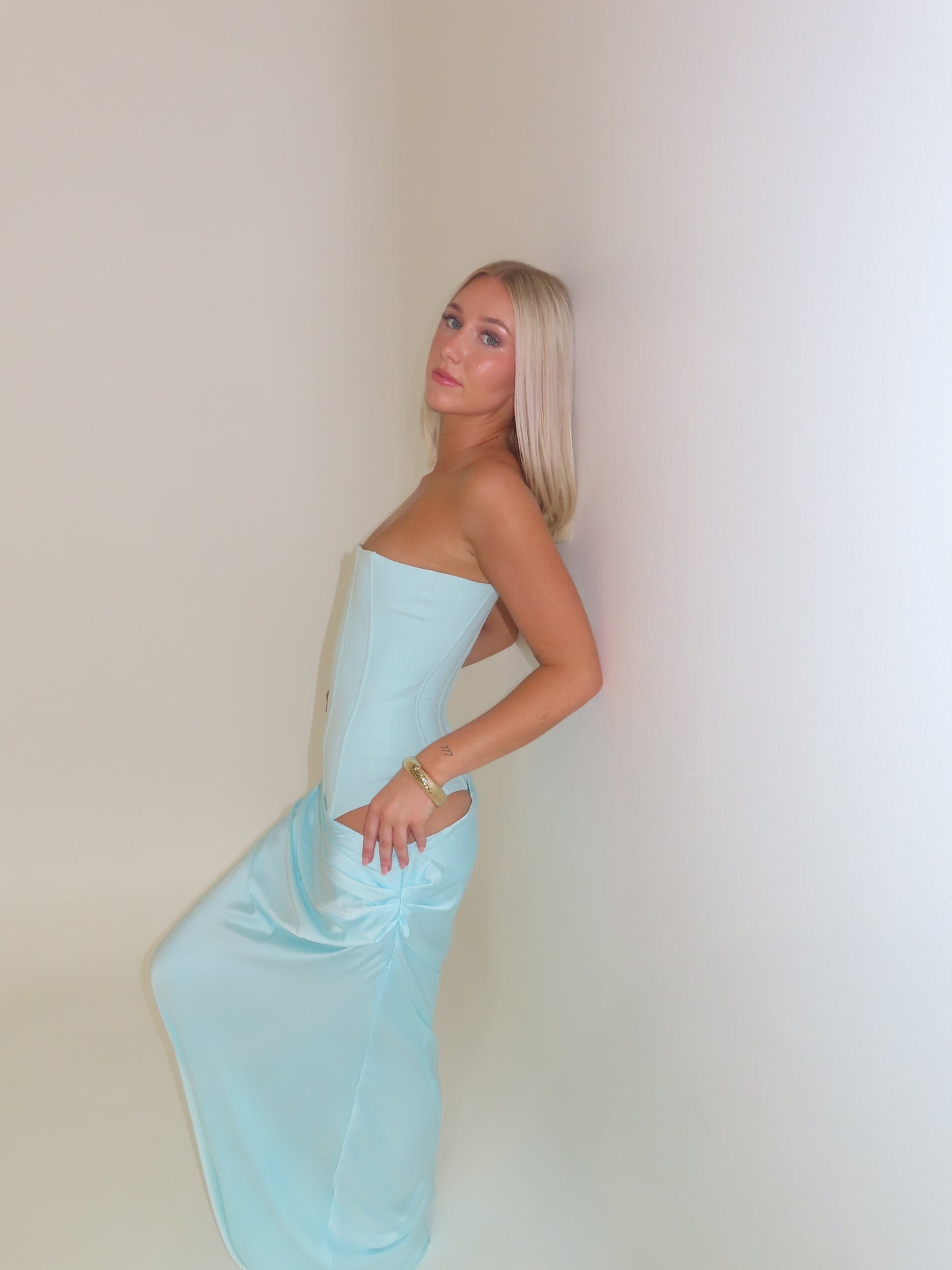 Huxley Gown - Aqua
