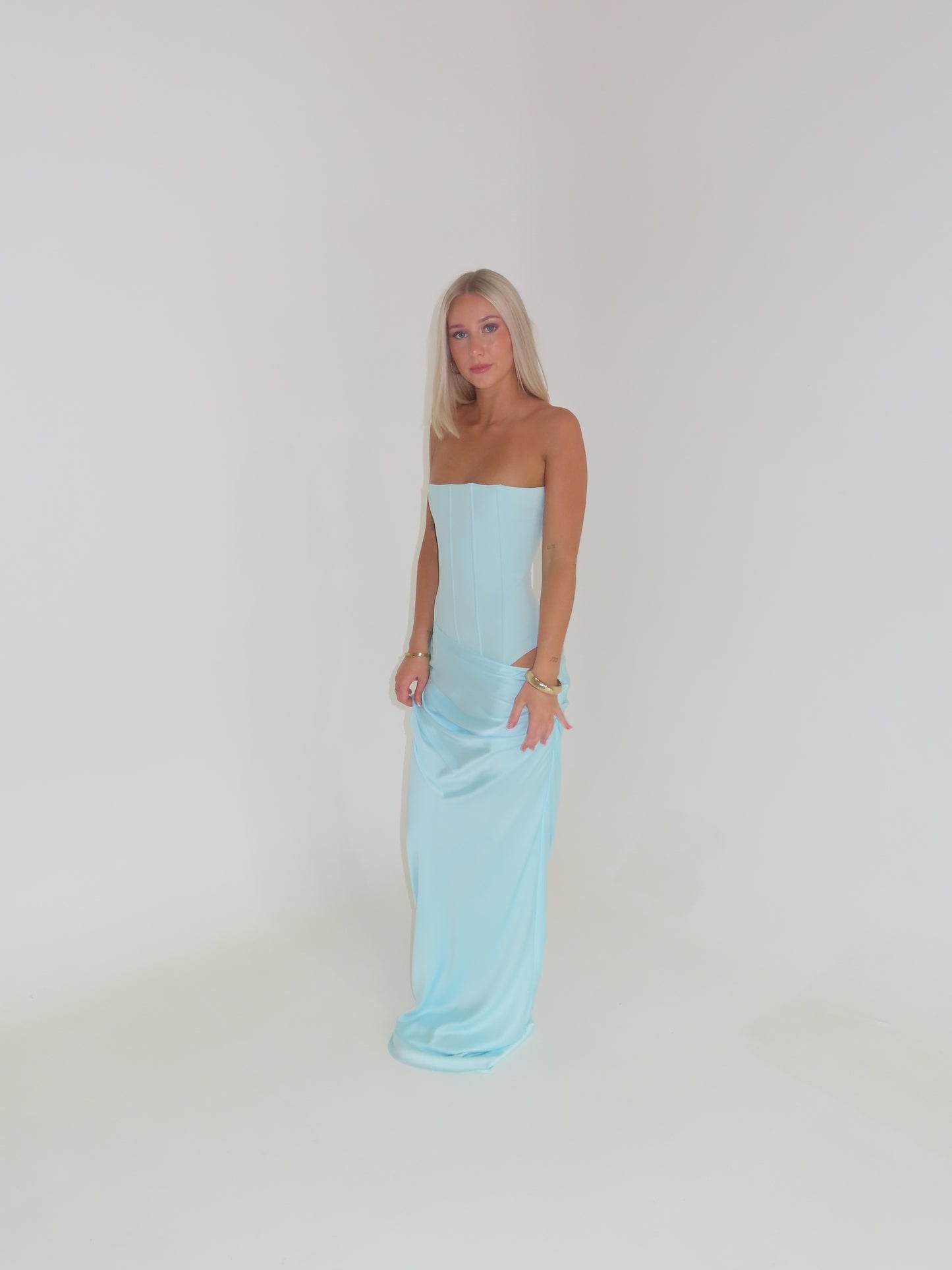 Huxley Gown - Aqua