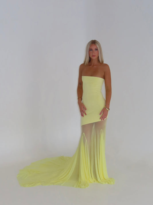 Dahlia Gown - Butter Yellow