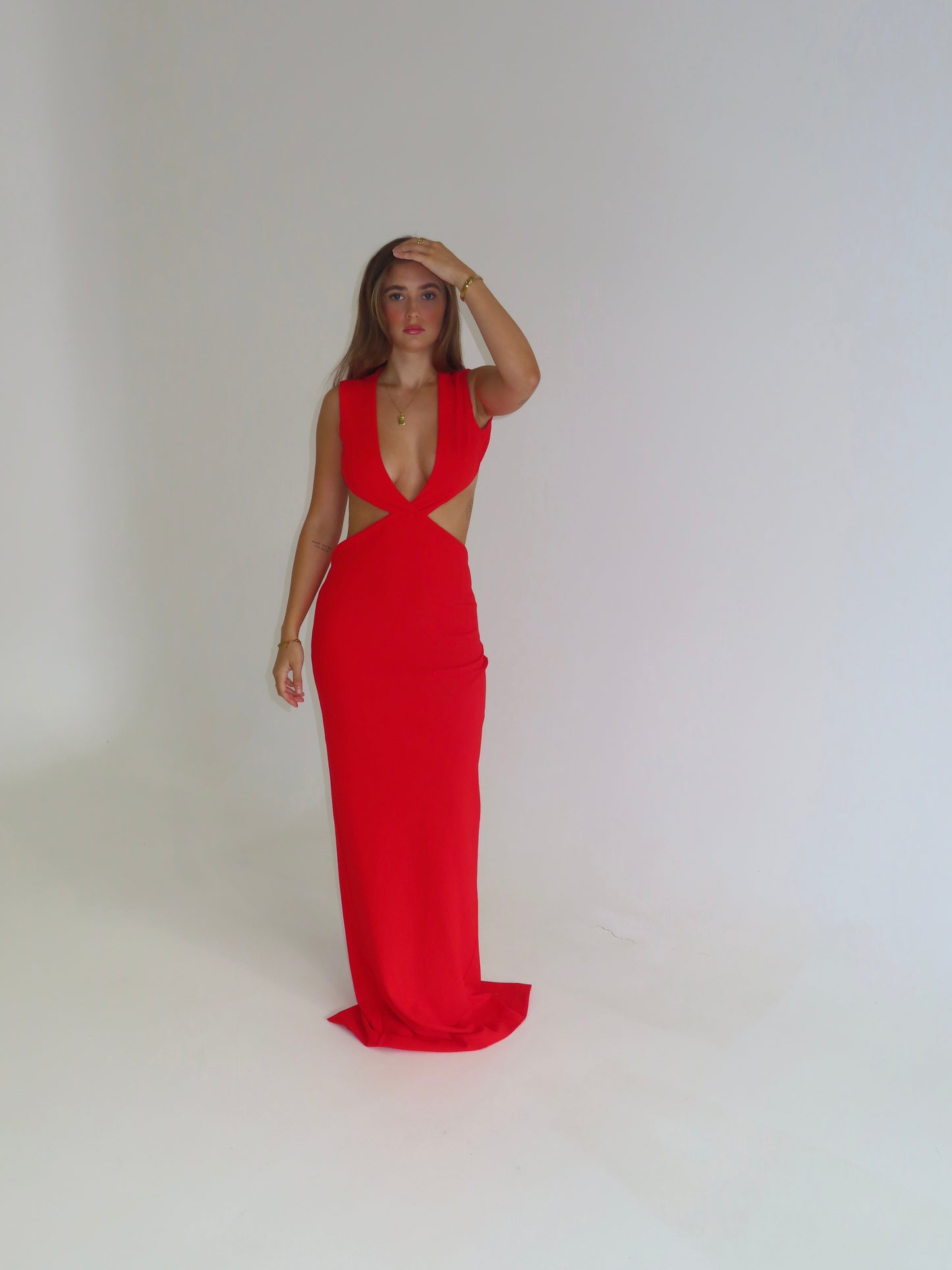Valencia Gown - Cherry Red