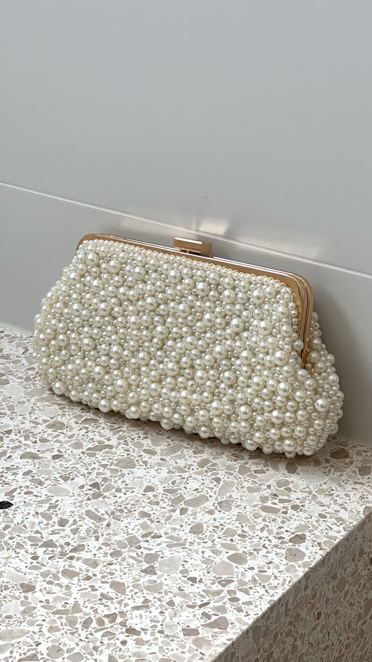 Billy J - Norma Jean Faux Pearl Clutch
