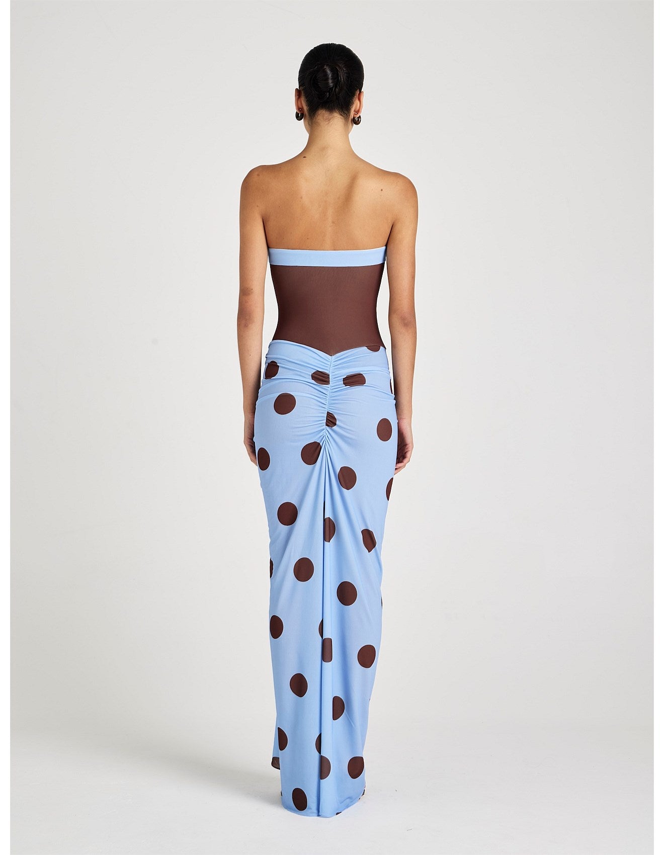 Rumi Maxi - Blue/Choc Polka